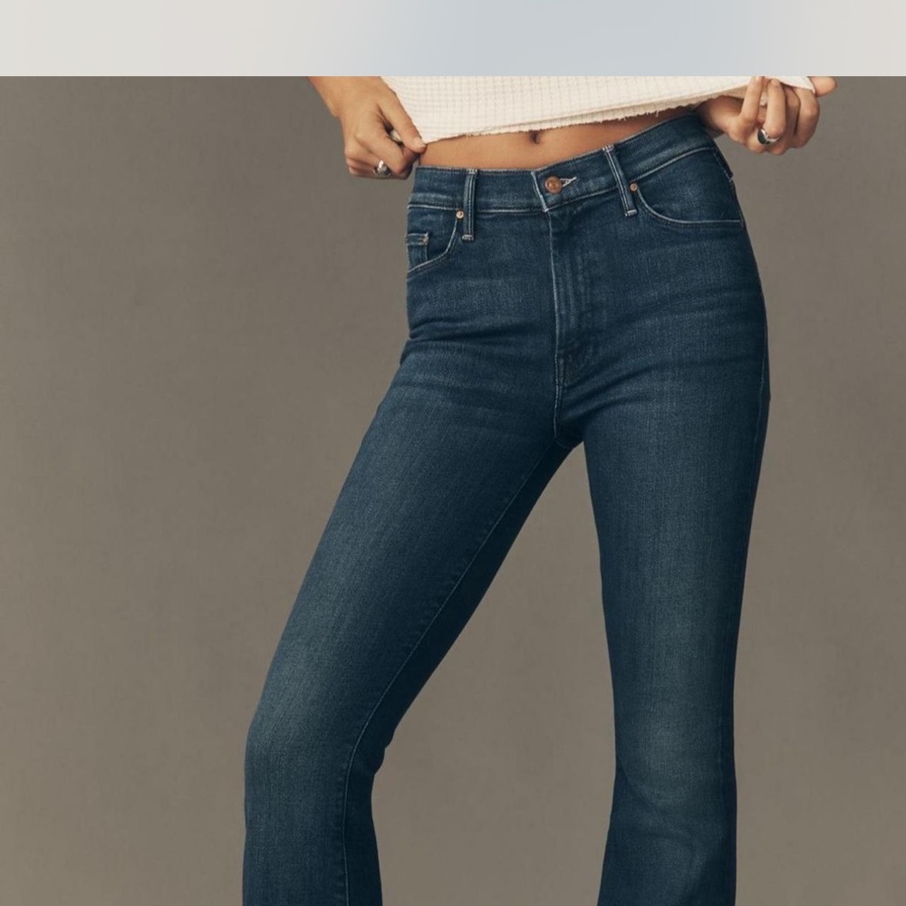 MOTHER Dark Blue Flare Jeans